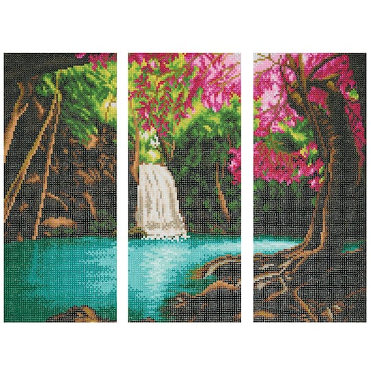 Michaels, Waterfall 3-Panel Diamond Art Kit by Make Market® – Category: Diamond Painting Kits